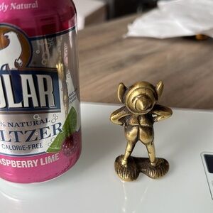 RARE Small Vintage Brass Elf